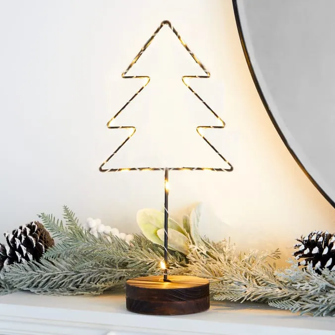 Nordic Spirit LED Tree Decoration | Home Bargains