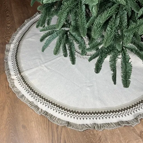 NULDRIN Knit-Edge Tree Skirt by Masons Home Decor