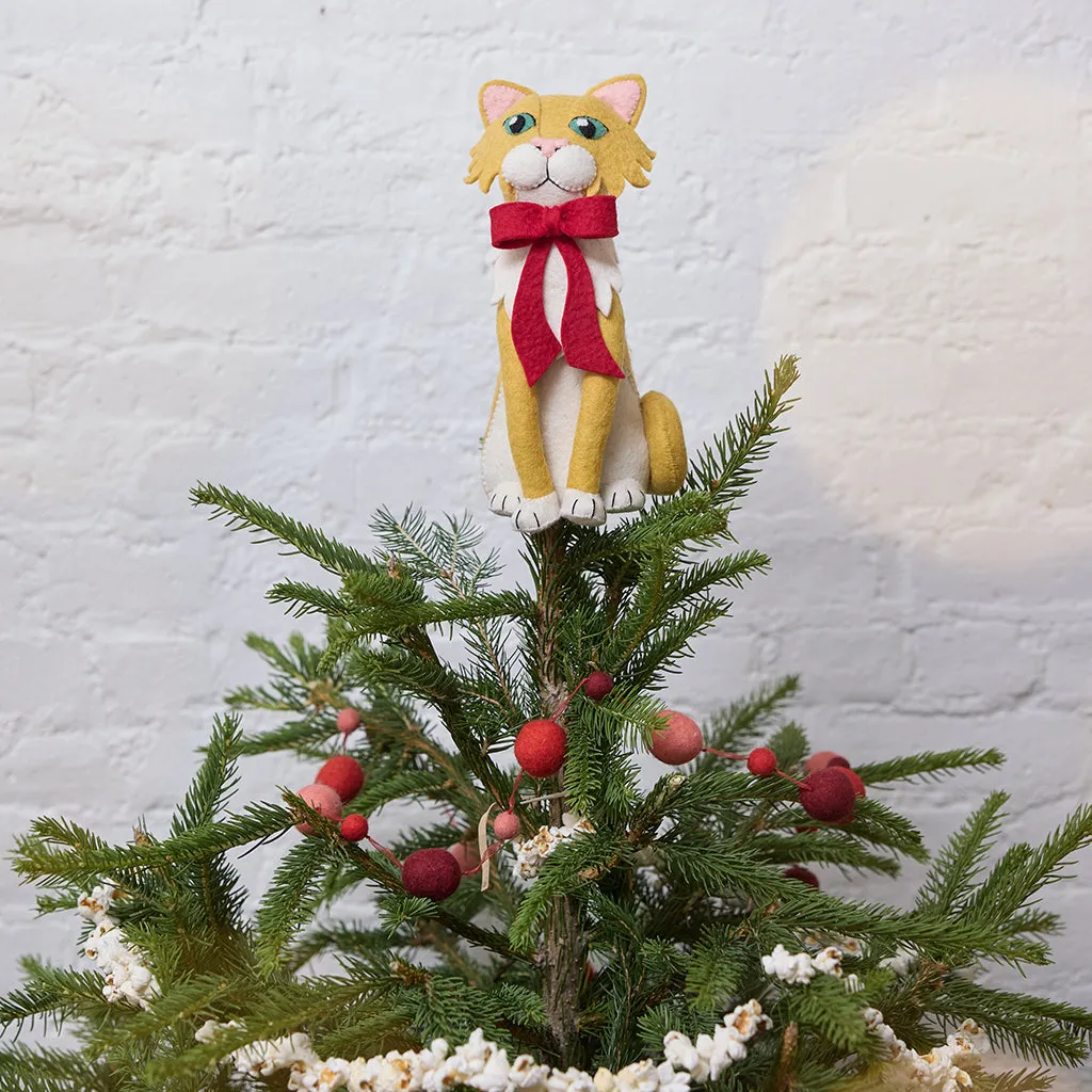 Orange Cat Tree Topper