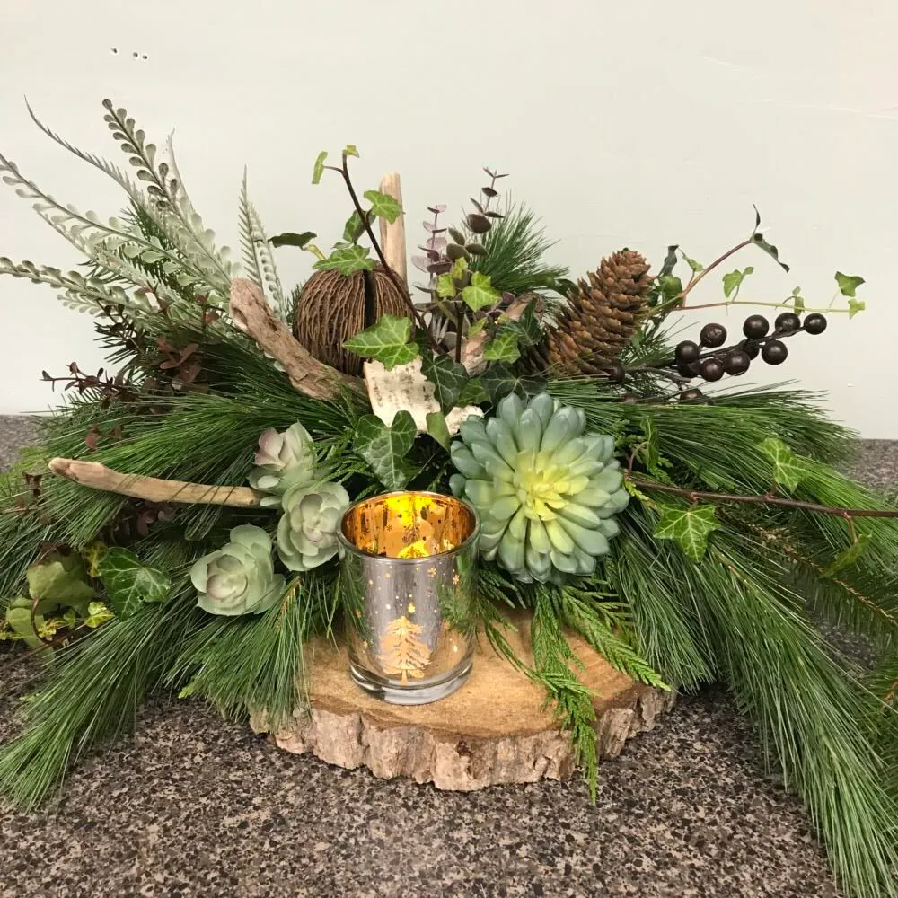 Order Natural Christmas Flower Arrangement - Simply Unique Flowers & Gifts
