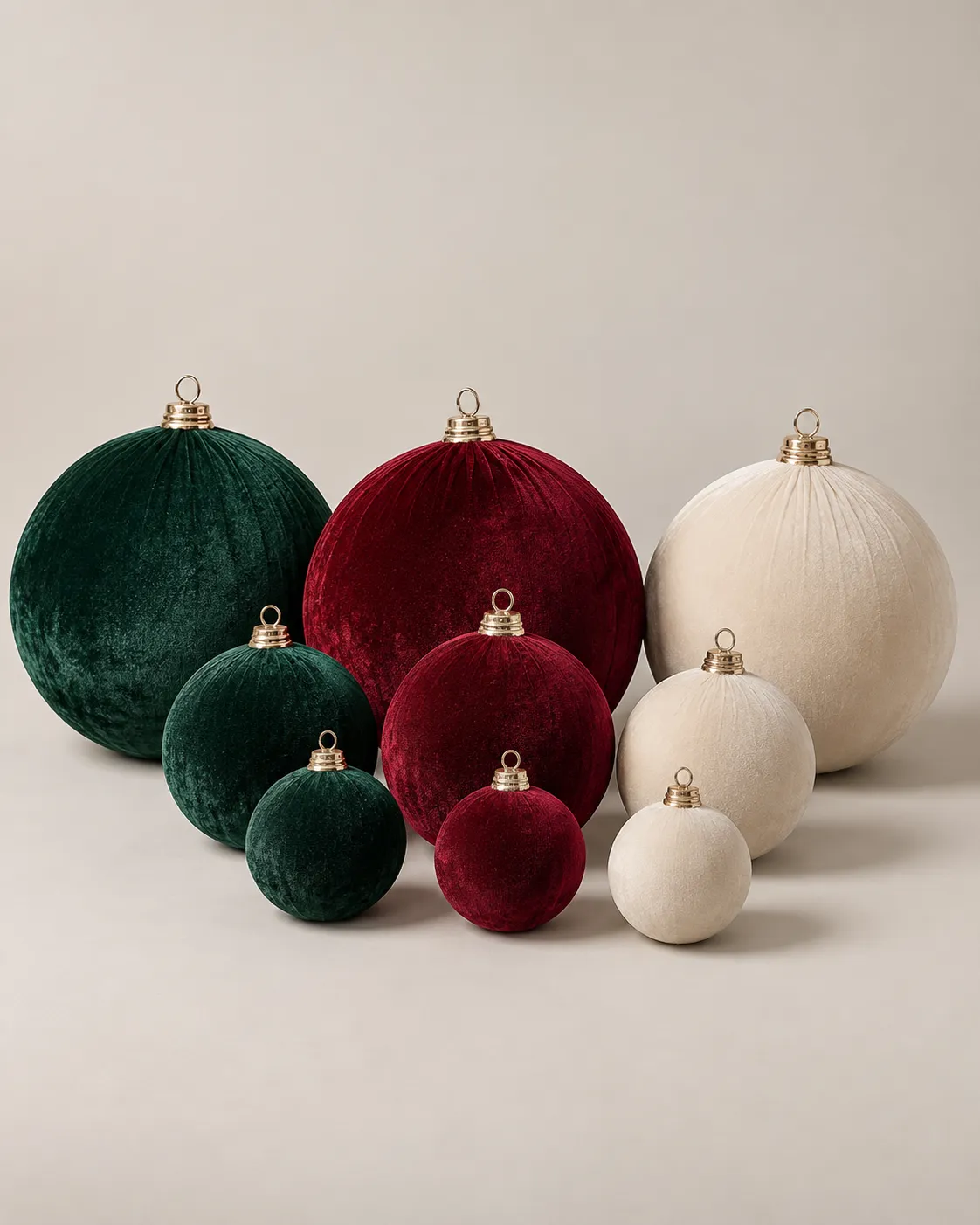 Oversized Velvet Baubles: Christmas Tree Guide