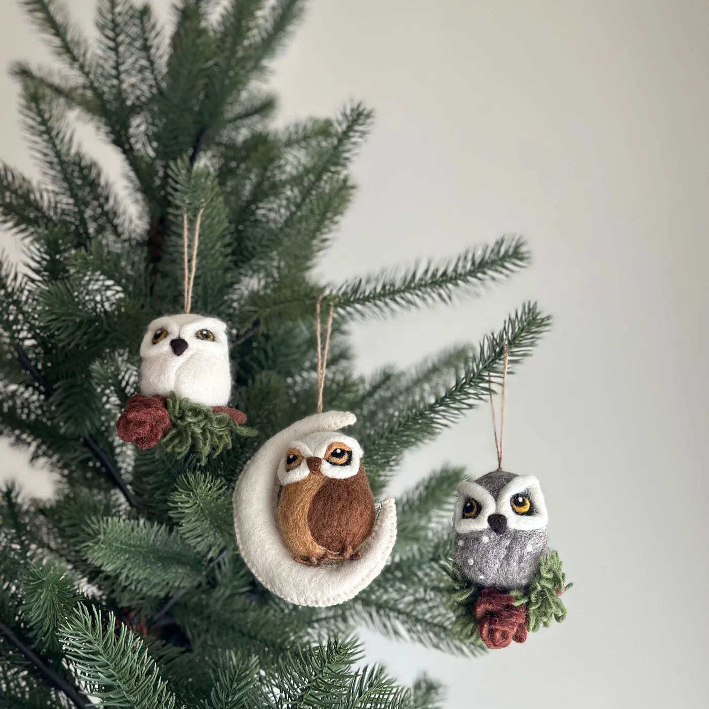 Owl Ornament - Christmas Owl Ornament - Ganapati Crafts Co.