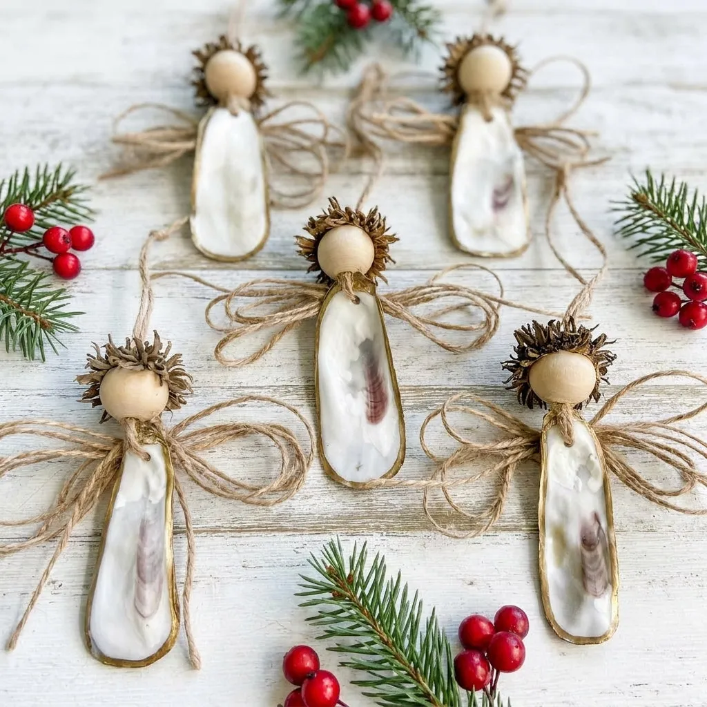Oyster Shell Angel Ornament – Made on Maidstone