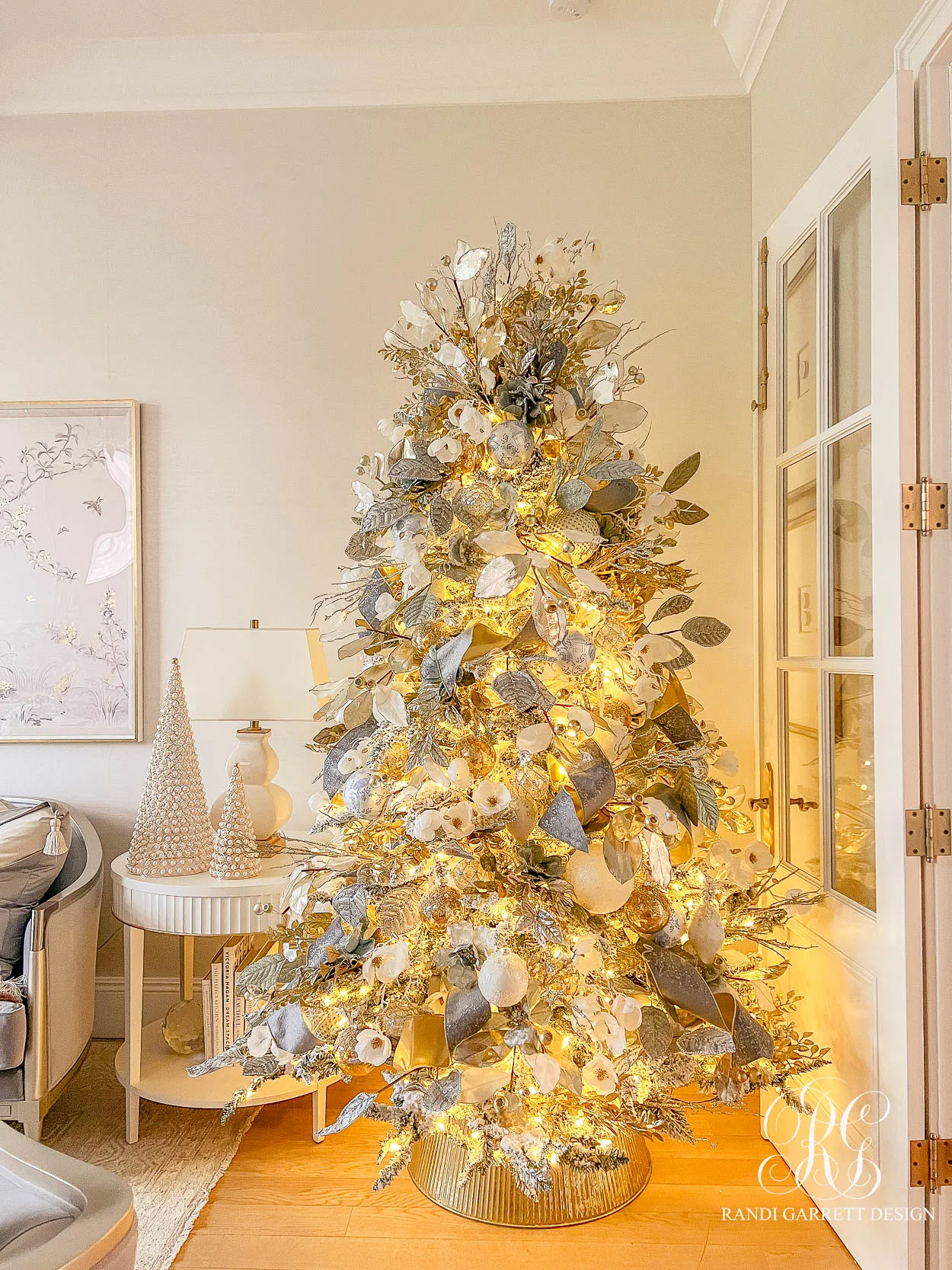Parade of Chinoiserie Inspired Christmas Trees - Randi Garrett Design
