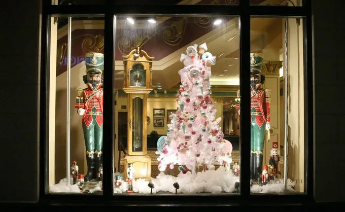 Photo gallery: Holiday display windows at The Lerner Theatre