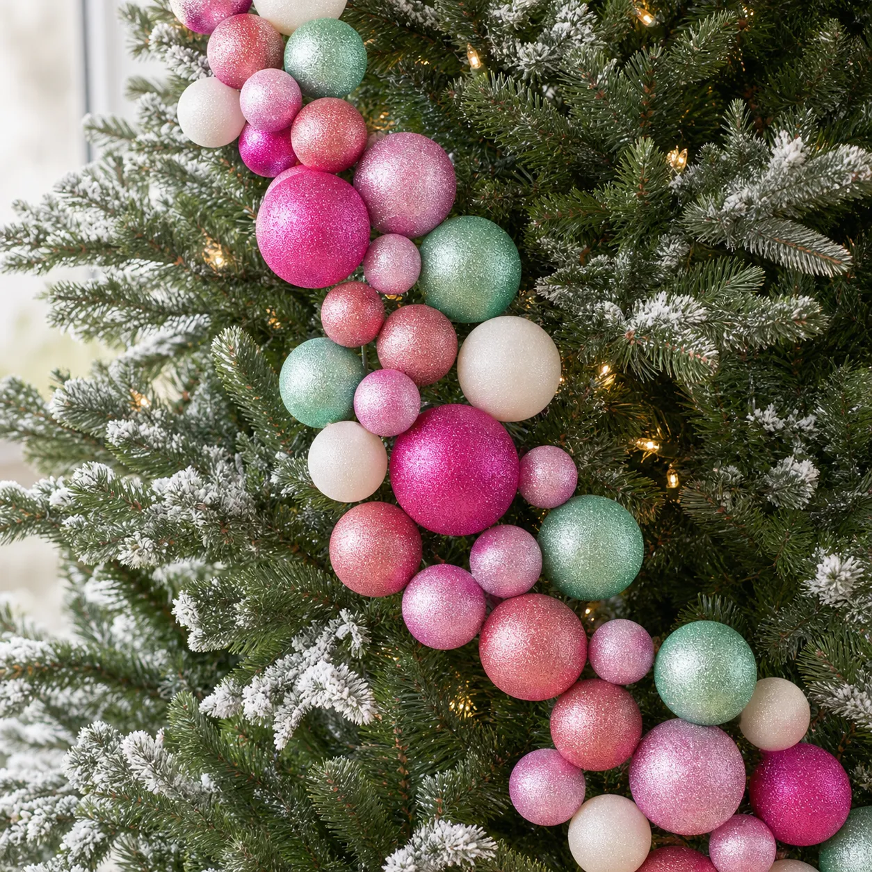 Pink And Silver Christmas Tree Decorations Christmas Pink Seasonal Ornaments  Pink Christmas Tree Ornament Kit: Velvet