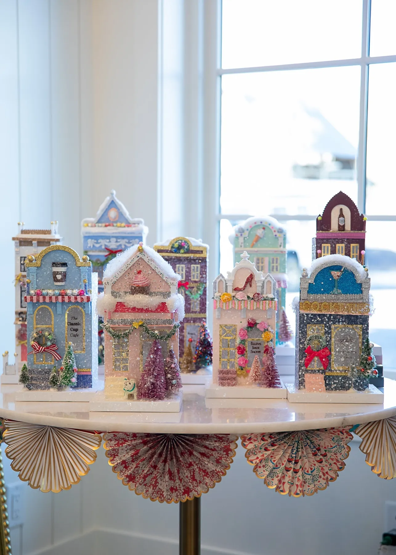 Pink Christmas Village Decoration Holiday Village Ideas For The Best  Christmas Display Bonjour Fête – Bonjour Fête
