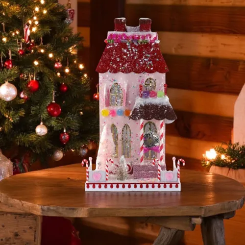 Pink Christmas Village House 17 DIY Christmas Village Ideas That Steal The  Show