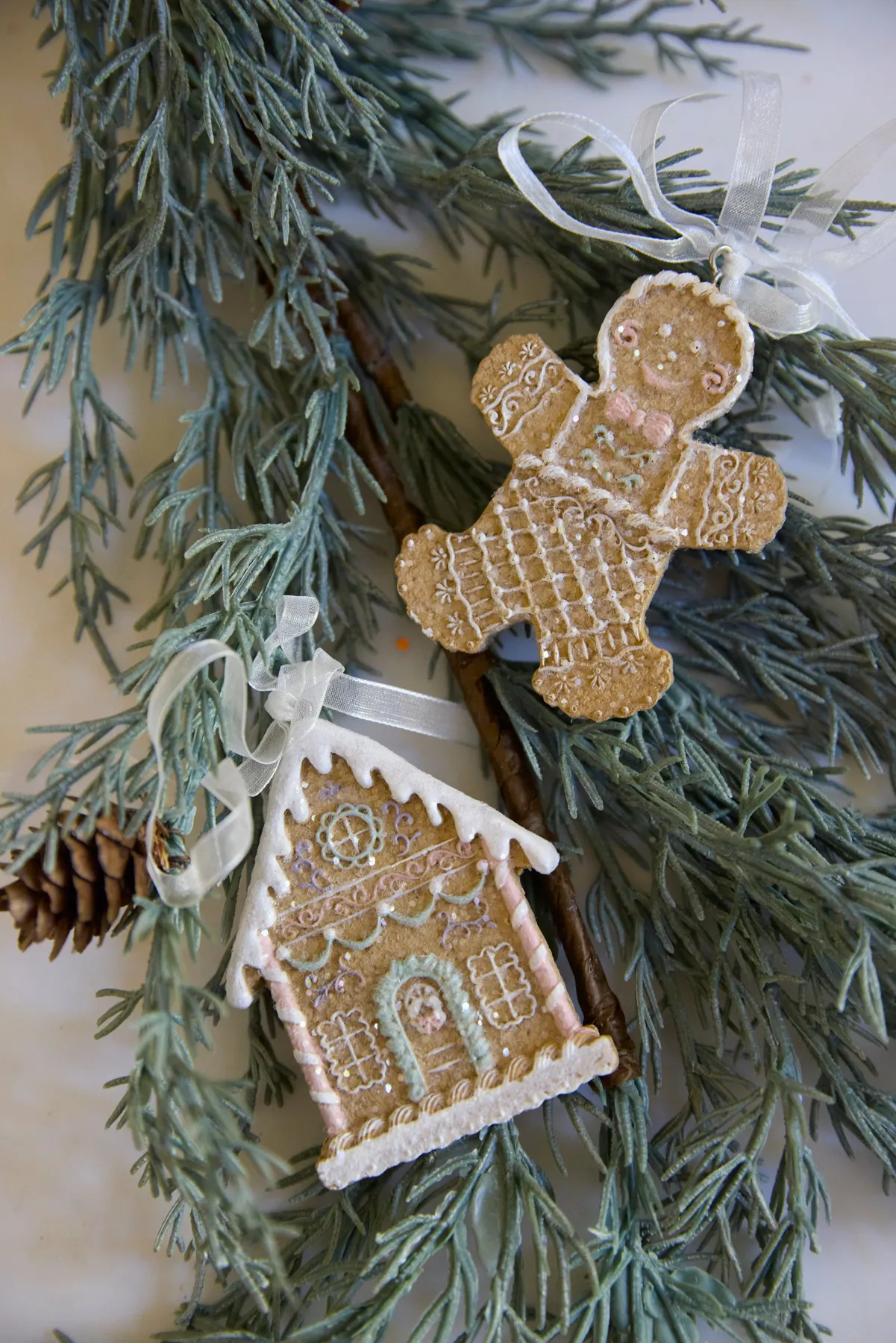 Piped Pastel Gingerbread Man Hanging – Holly & Ivy