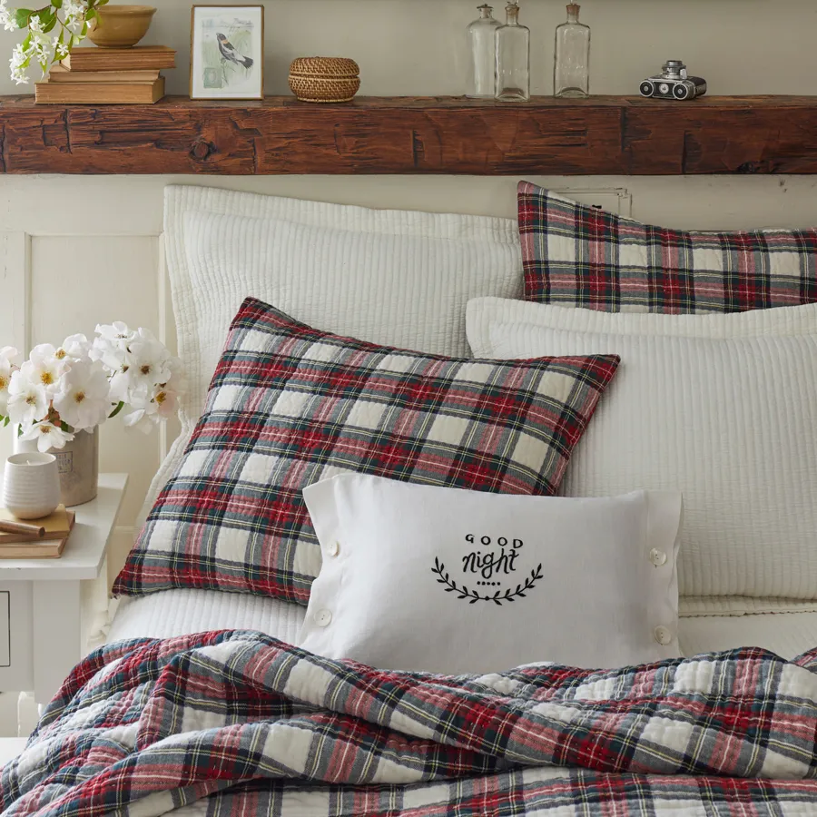 Plaid Duvet Cover Pottery Barn Plaid Pillowcases Aberdeen Quilt Taylor  Linens
