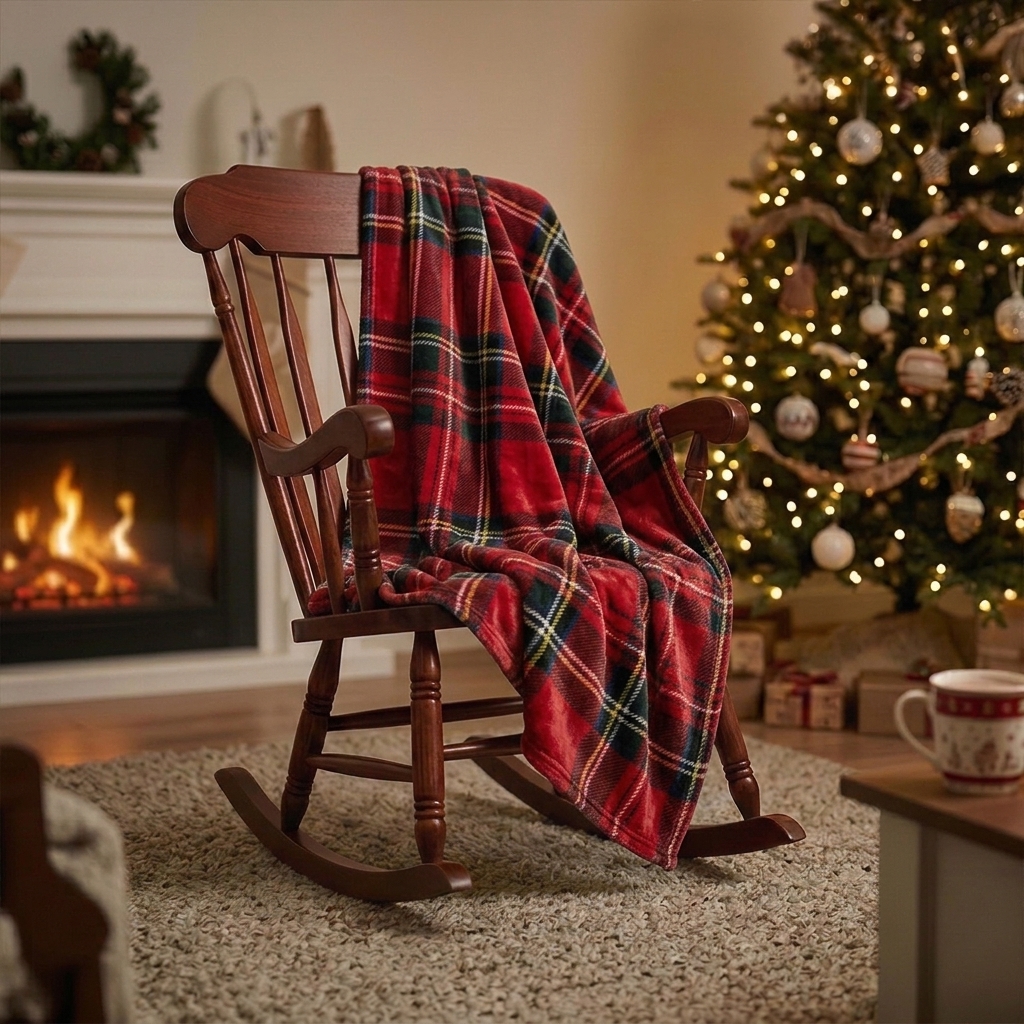 Plaid Simple à Carreaux Rouges | Santa's Valley