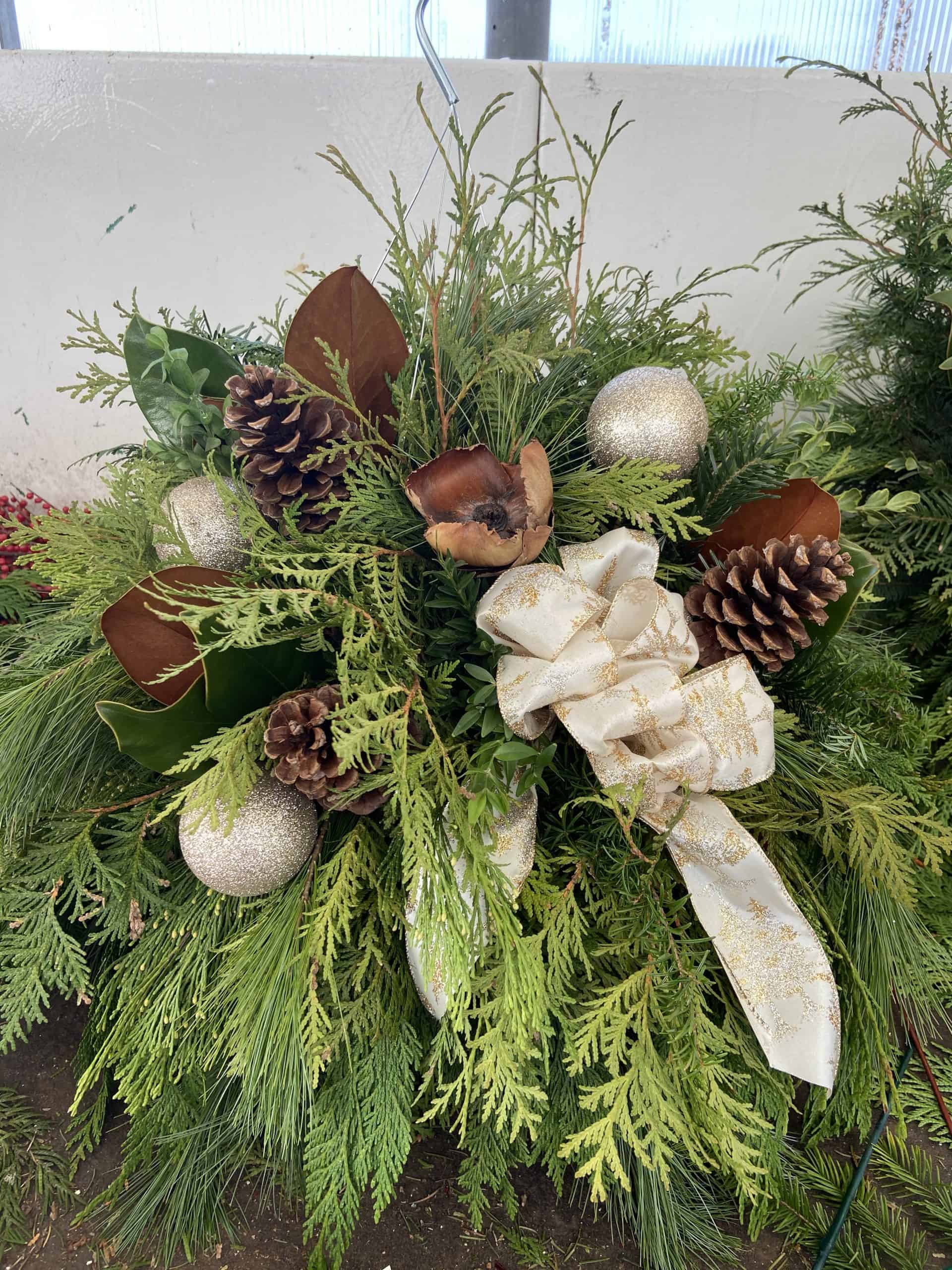 Planter D Natural with bow, accents optional. $50-90 - Yona's Greenhouse