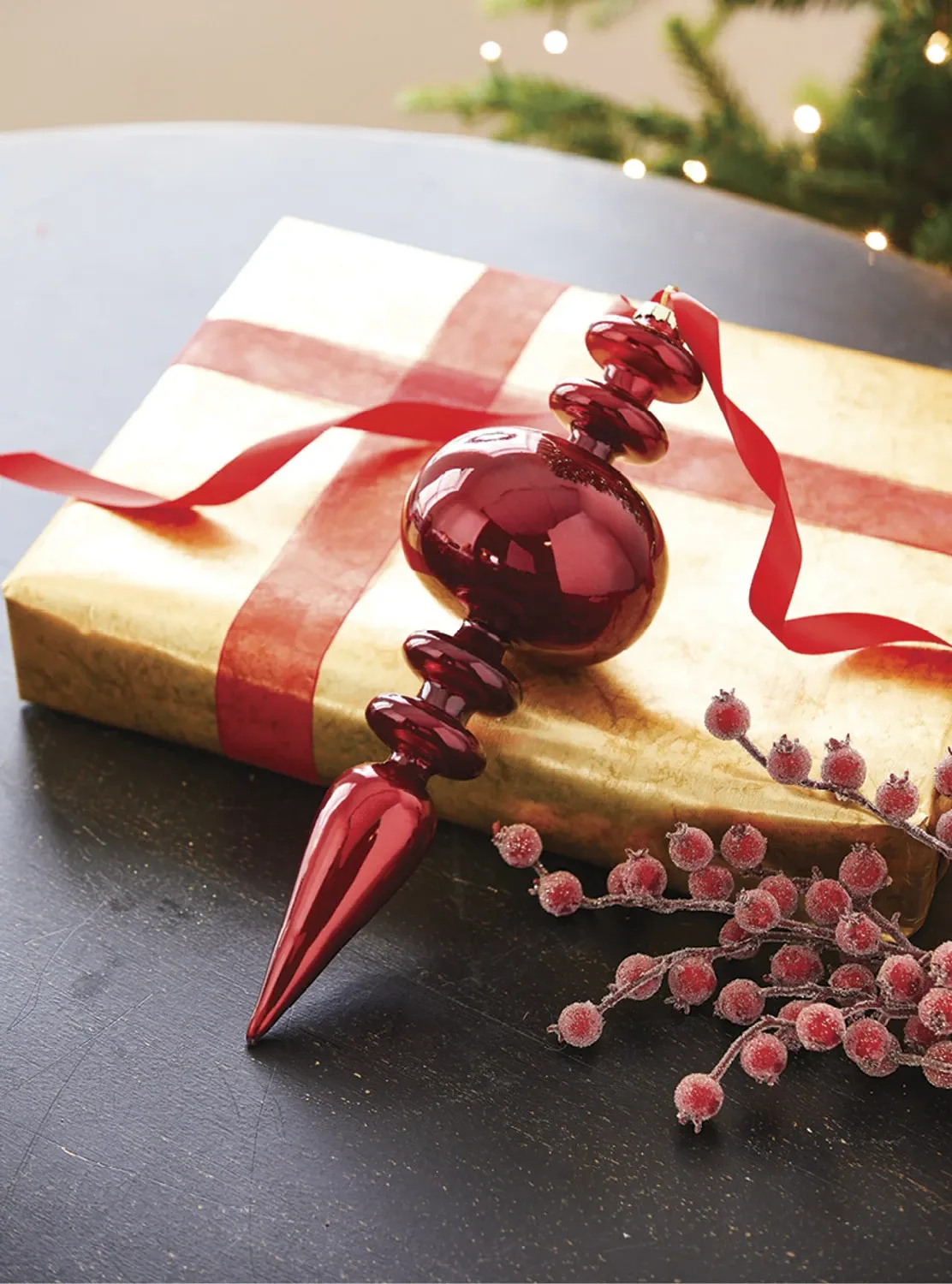 Razchristmasdecor.com | Fashion best design Raz 12.5' Large Red Finial  Glass Christmas Ornament 4222885 in United States of America