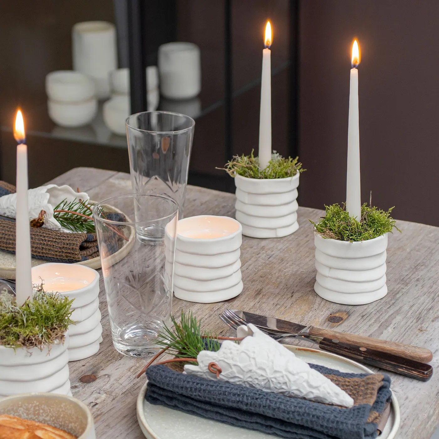 RIBBON Tealight Holders, Off-white, 2 Pack | Mette Ditmer – Mette Ditmer -  International
