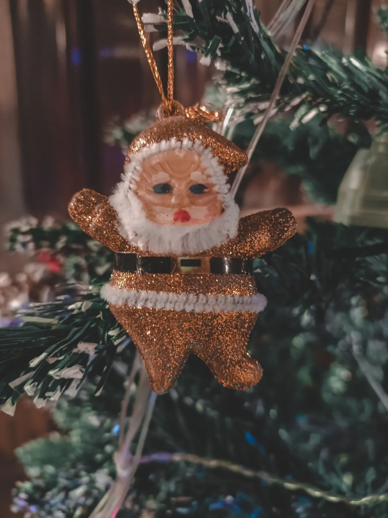 Santa Doll on Christmas Tree · Free Stock Photo