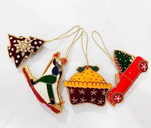 Seed Bead Handmade Beaded Christmas Hanging Ornament at ₹ 399/piece in New Delhi