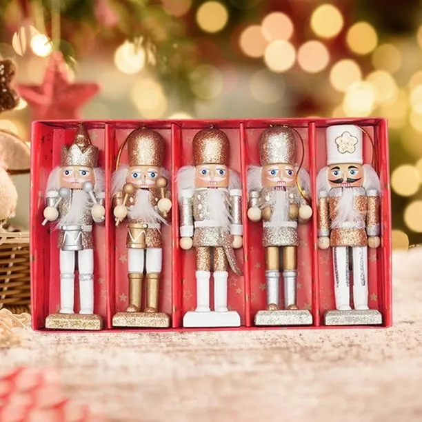 segolike 5 Pieces Christmas Nutcracker Figure Versatile for Table Display  Handcrafted - Walmart.ca
