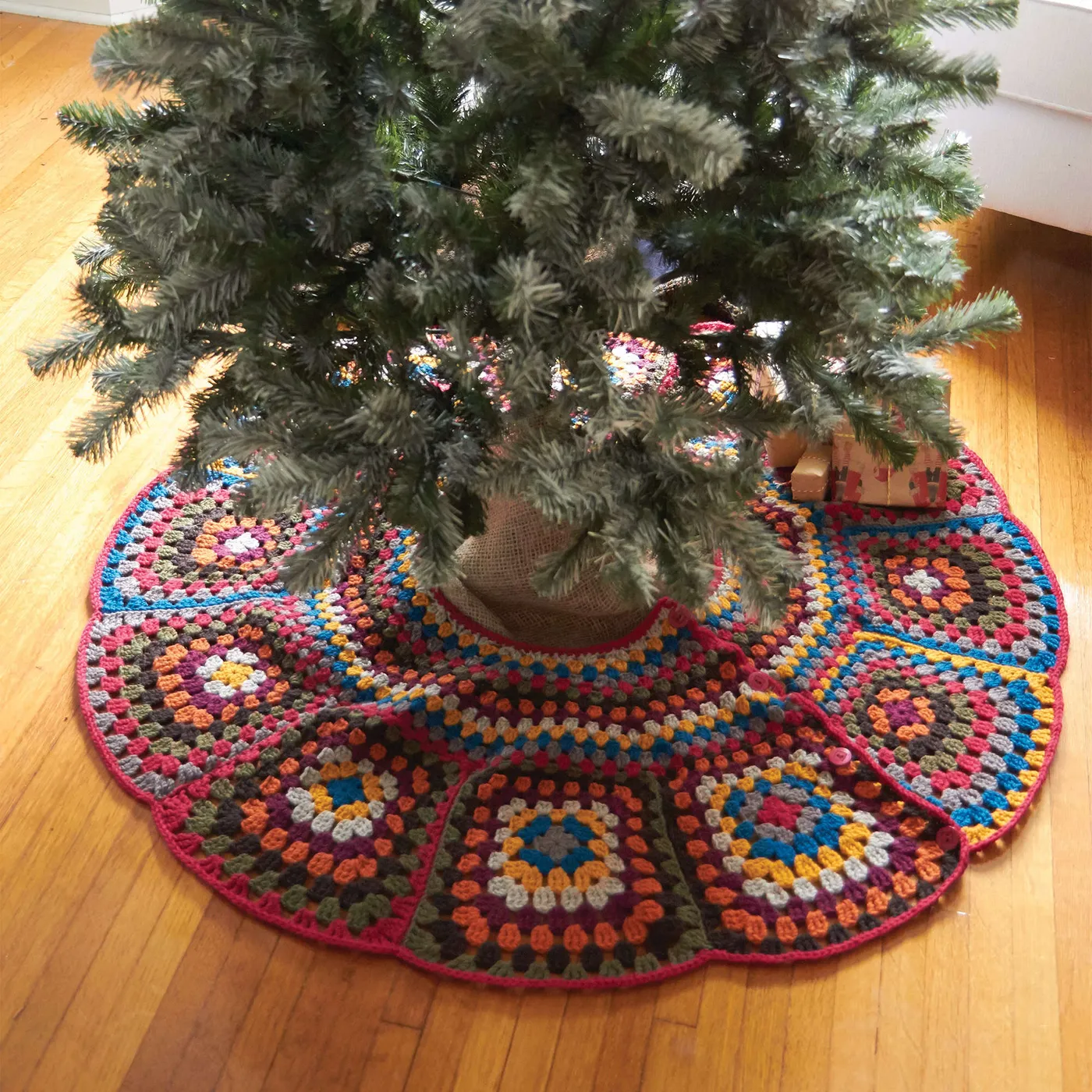Skirt Crochet Pattern Rustic Christmas Tree Skirt Christmas Tree Skirt: Crochet Pattern Ribblr