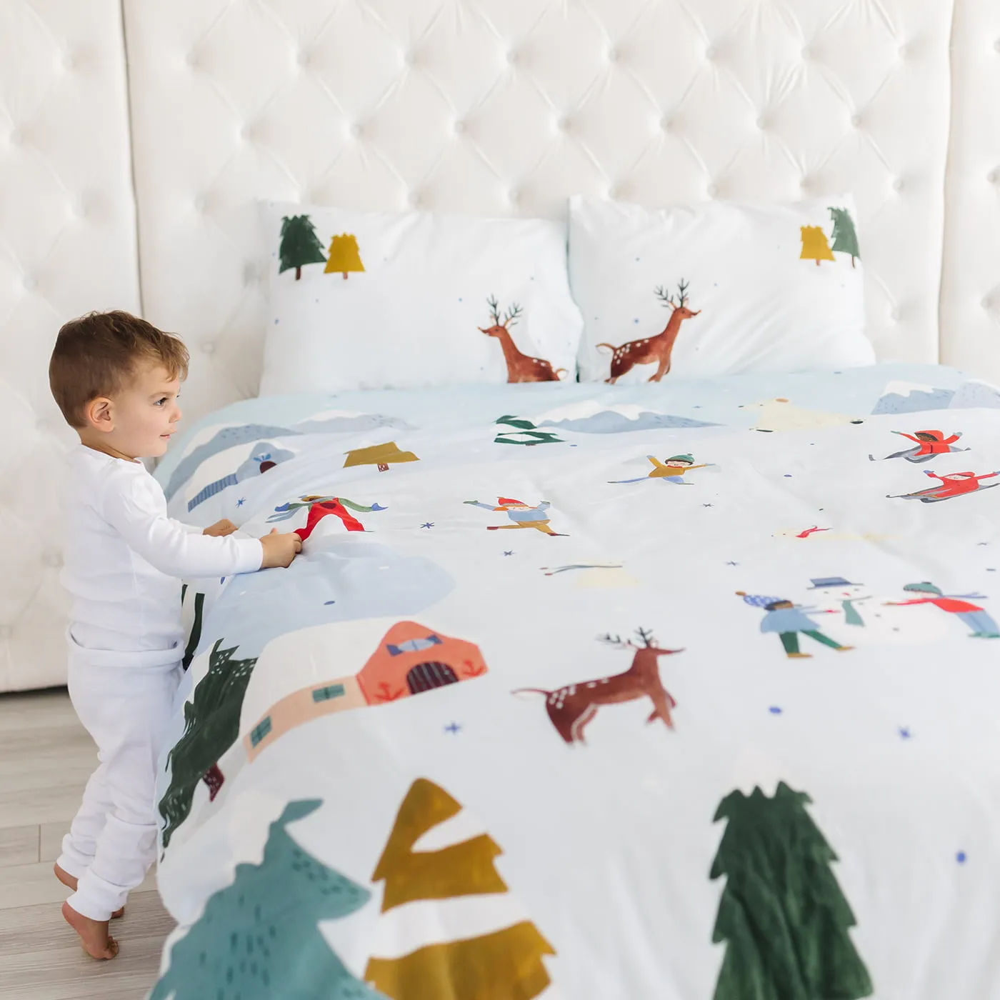Snowy Day duvet set by Rookie Humans
