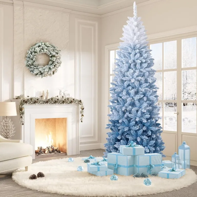 Space Saving Corner Christmas Tree Contemporary Creative Christmas Tree  Solid Wood Stainless Steel Space- – BulbSquare