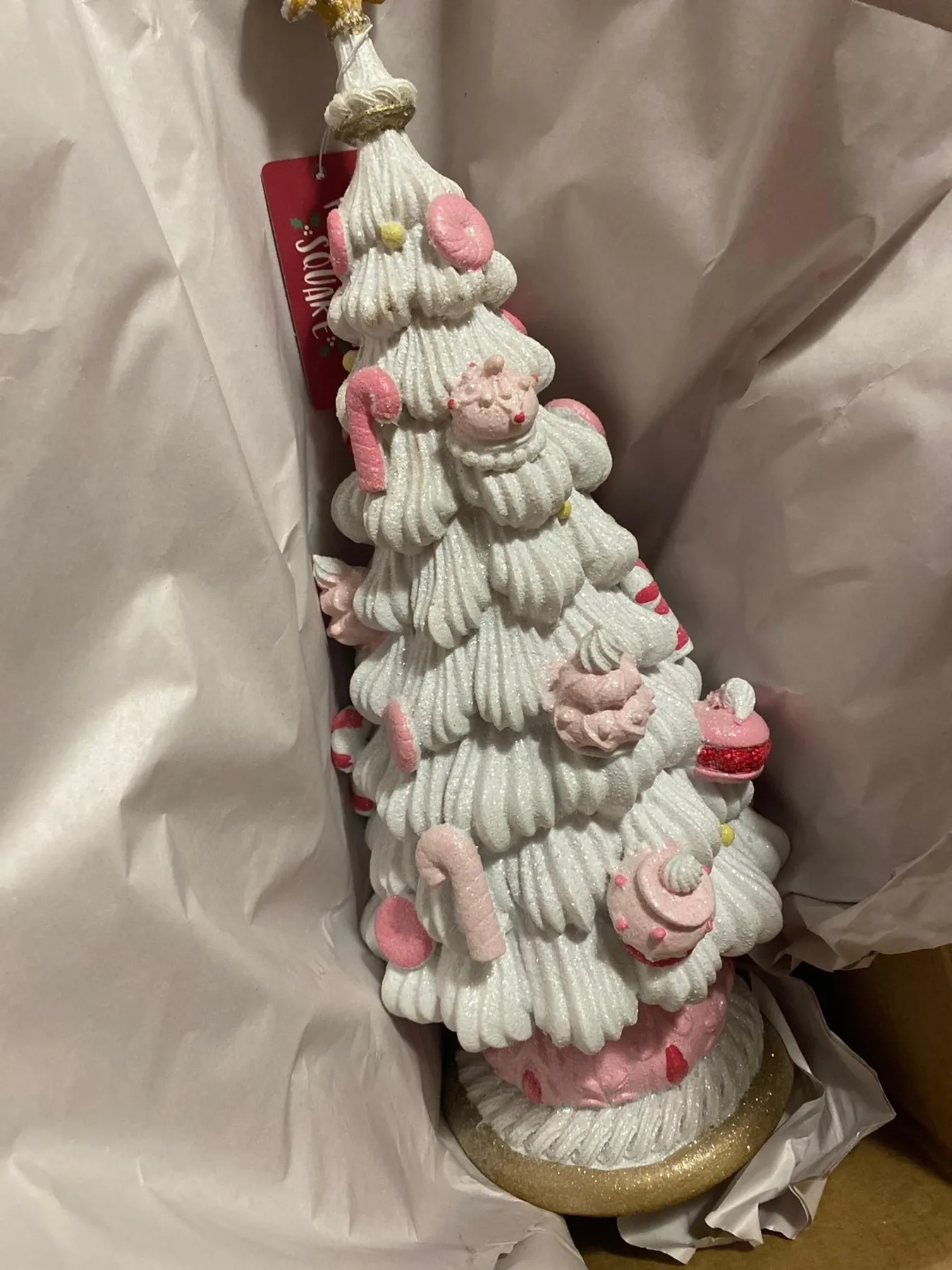 Sweets Candy ceramic Christmas pink and white | Mercari
