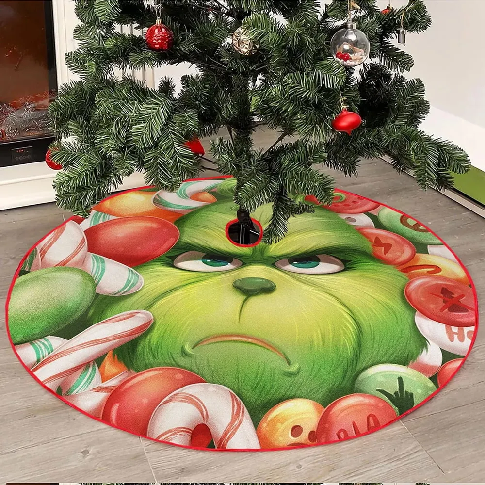 The Grinch Christmas Tree Skirt for Xmas Holiday Costa Rica | Ubuy