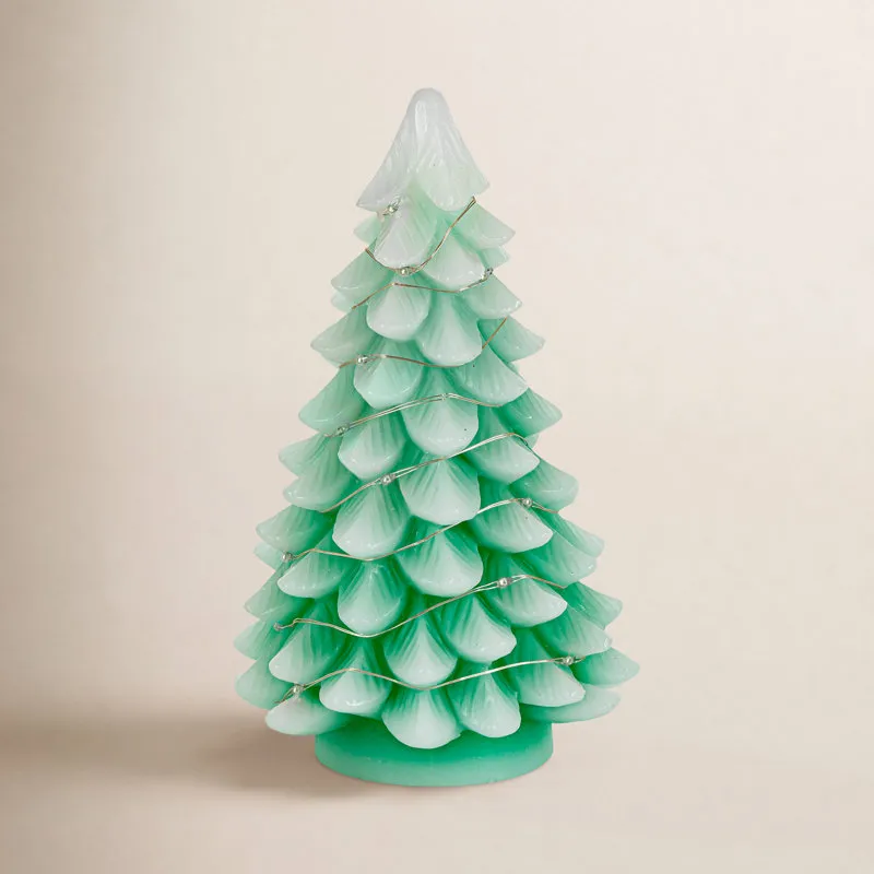 The Holiday Aisle® Color-Changing LED Wax Tabletop Tree & Reviews | Birch Lane