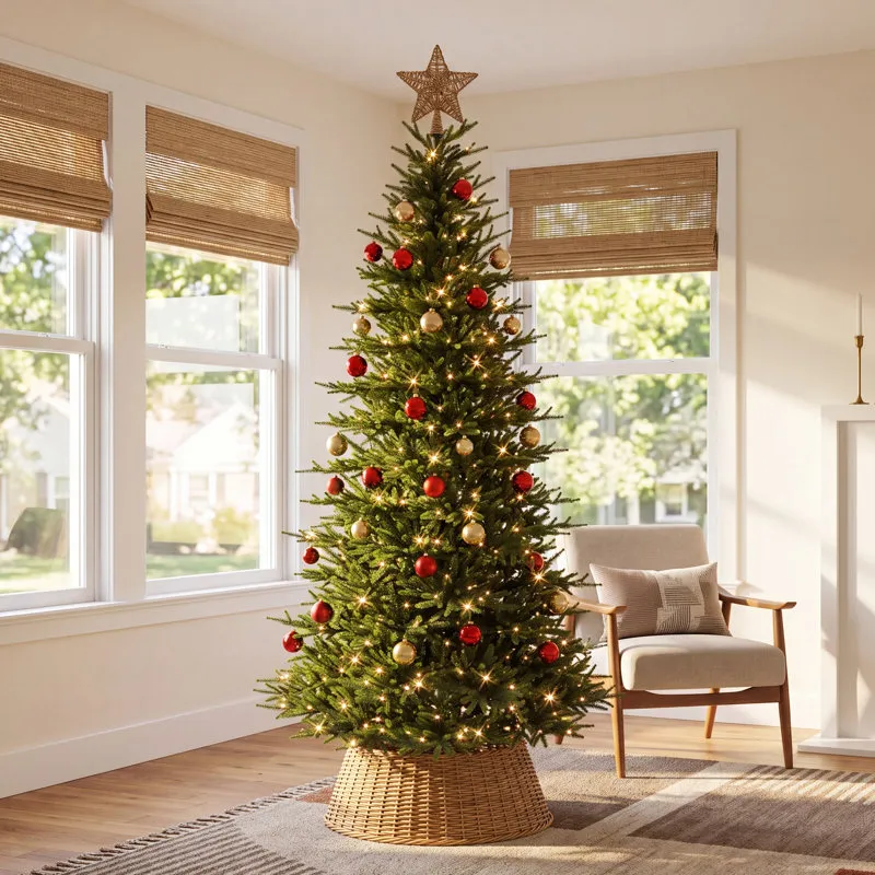 The Holiday Aisle® Slim 7.5' Pre-Lit Fir Tree & Reviews | AllModern