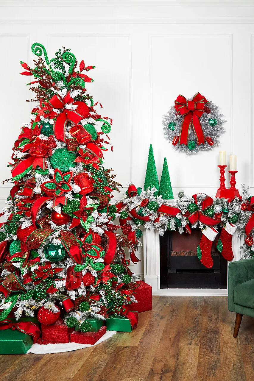 The Holiday Sparkle Red Christmas Tree Decorations Bundle - Decorator's  Warehouse