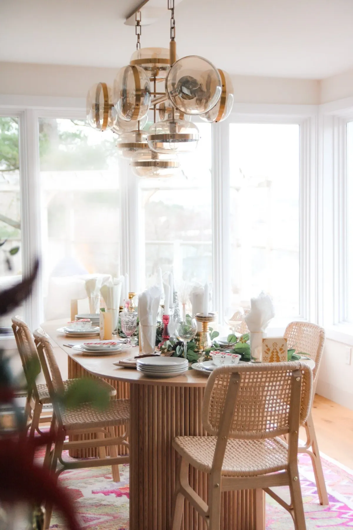 The perfectly imperfectly holiday table display, made with everything you  already have in your home