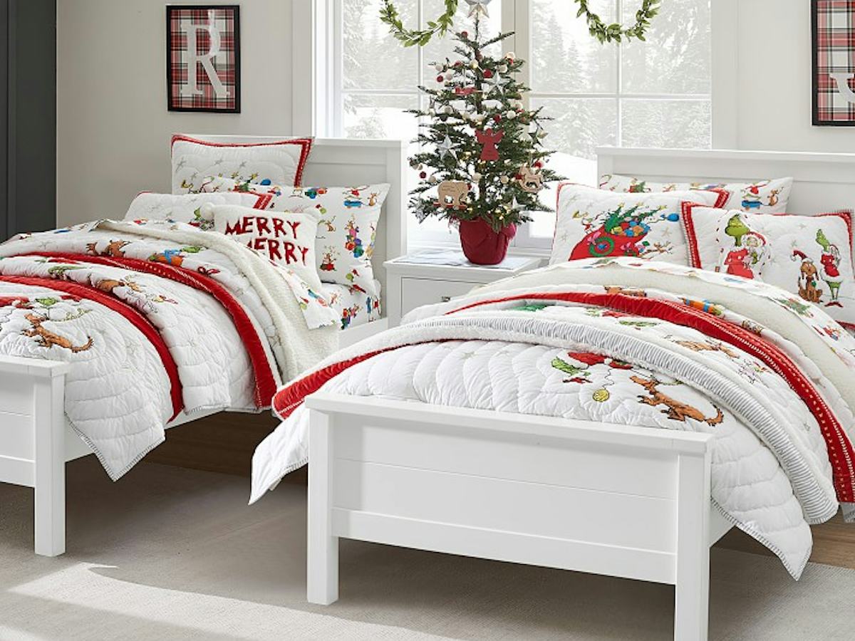 The Pottery Barn Grinch Collection Is Making My Heart Grow 10 Sizes