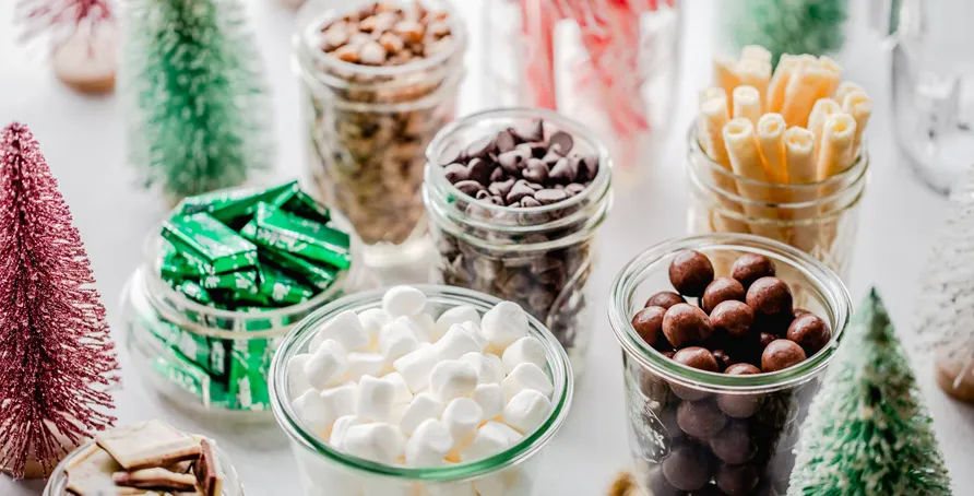 The Ultimate Holiday Hot Chocolate Bar | Campfire Marshmallows