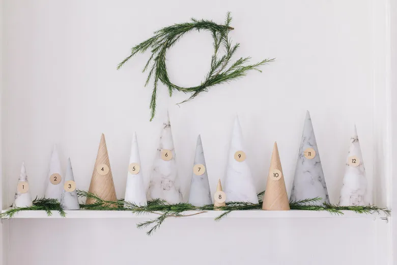 This Holiday Advent Calendar Is Actually Paper Trees, And It's Beyond Lovely