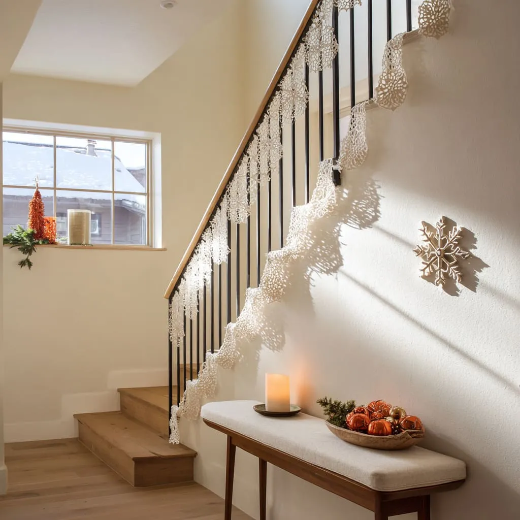 Threads of Winter: Lace-Based Simple Christmas Decorating Ideas