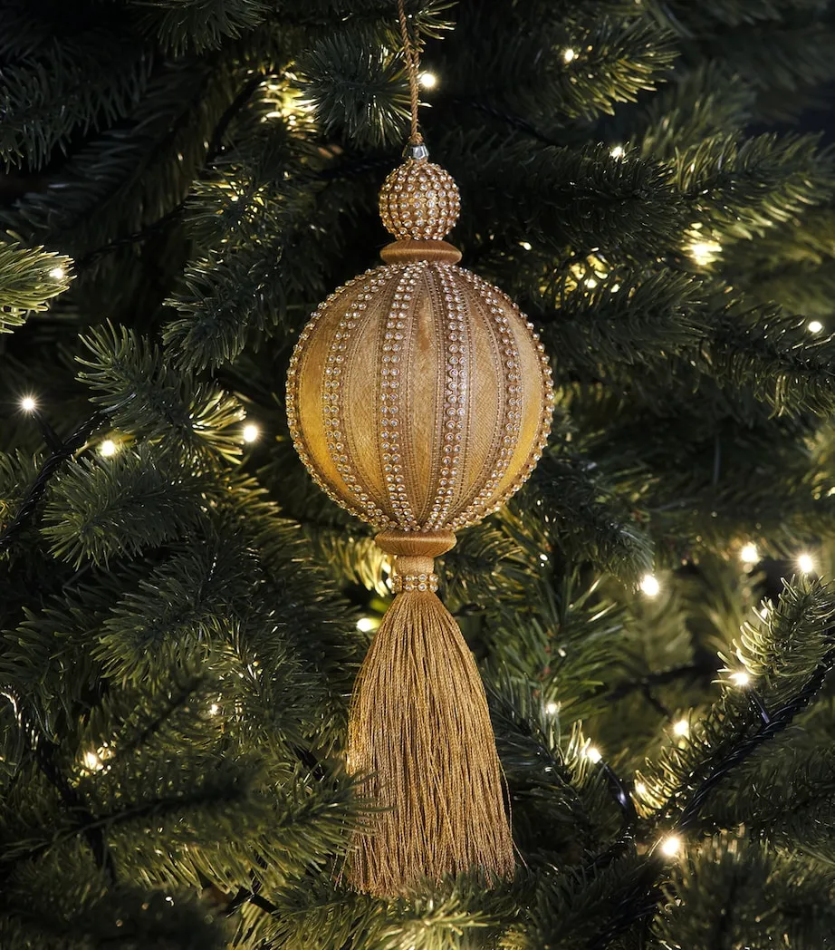 Tinker Tailor Velvet Crystal-Embellished Tassel Bauble | Harrods US