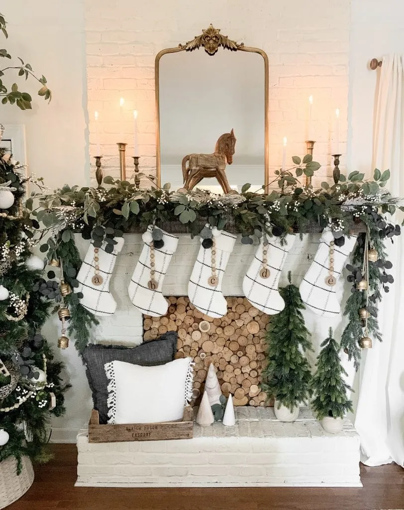 Traditional Christmas Mantel Ideas Story - A Blissful Nest