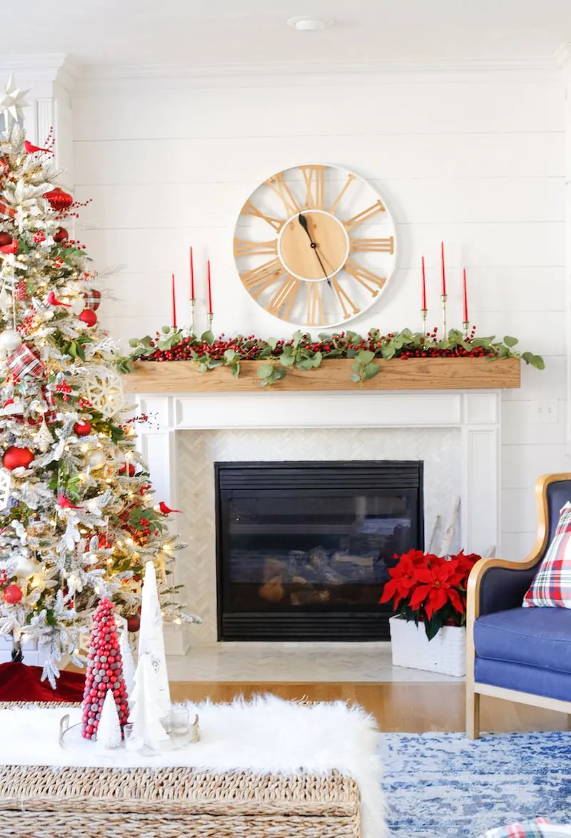 Traditional Christmas Mantel Ideas Story - A Blissful Nest