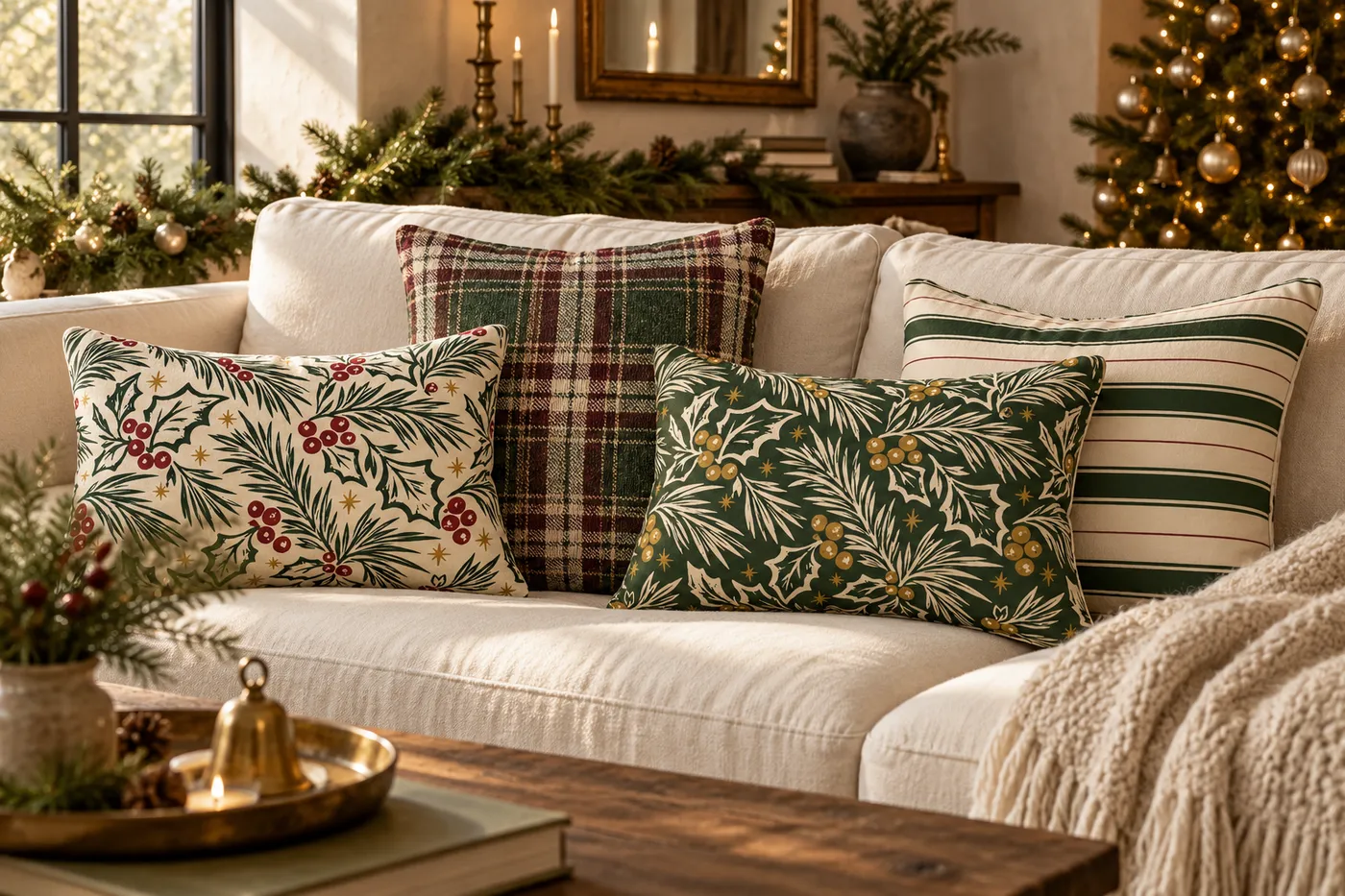 Vintage Christmas Decor Ideas: Green, Burgundy & Gold | DIY n DECOR