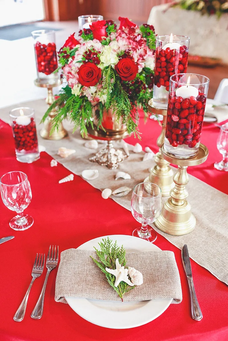 When Coastal Glam Gets Its Christmas On - Creative DIY Wedding Ideas &  Thoughtful Planning Tips | Tidewater and Tulle