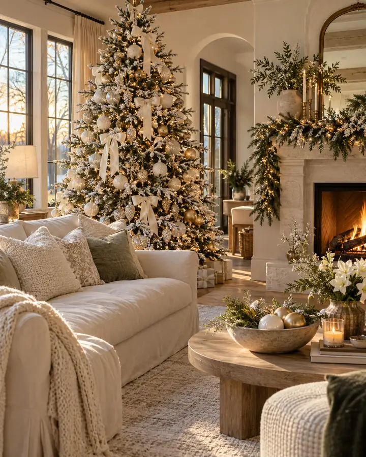 White Christmas Decor Ideas for a Cozy, Elegant Home - Our Happy Corner