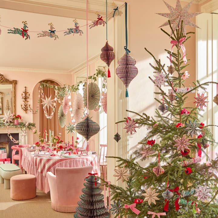 Wholesale Meri Meri x Liberty Paper Star Tree Decorations for your store -  Faire