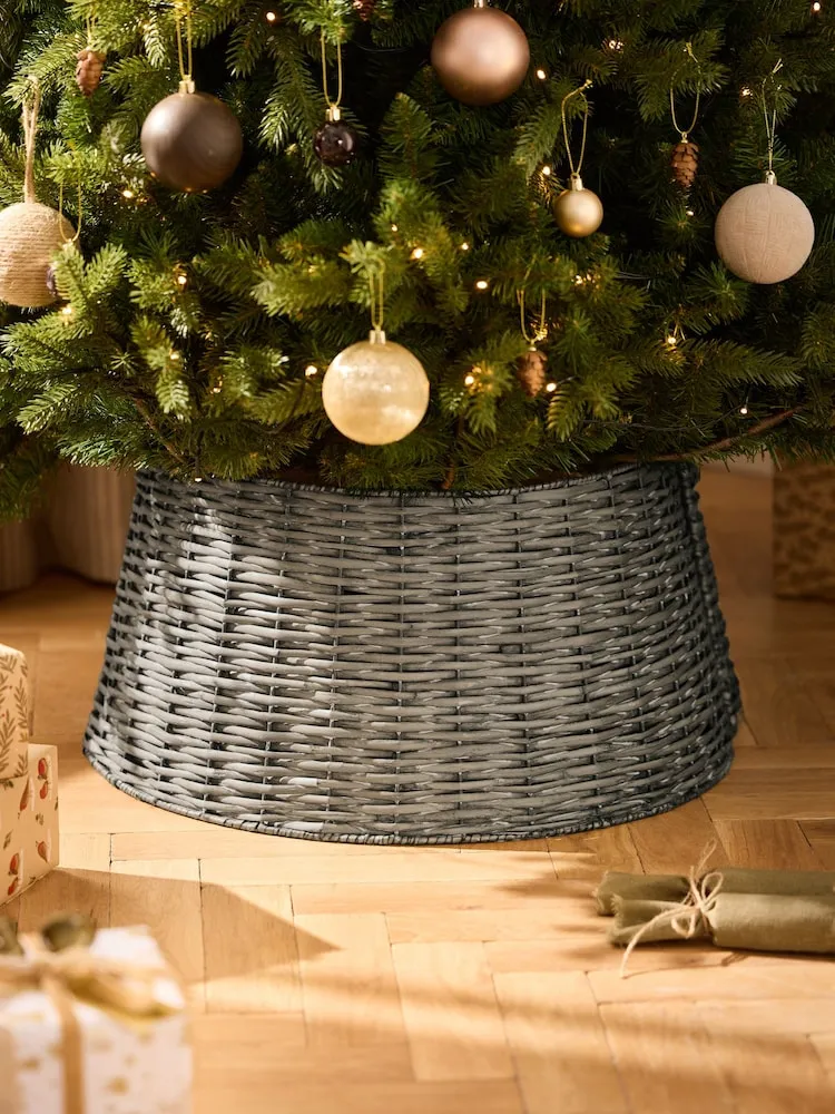 Wicker Brown Christmas Tree Skirts Buy Brown Wicker Christmas Tree Collar – Stylish Holiday Decor