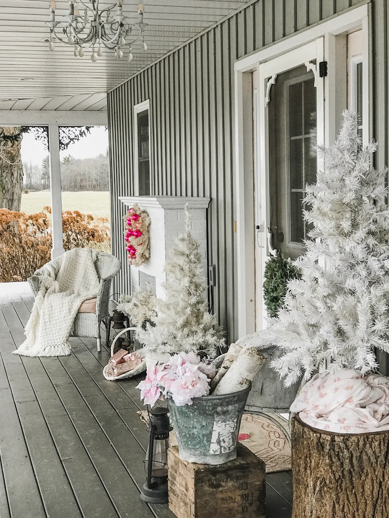 Winter Porch – The Hydrangea Farmhouse