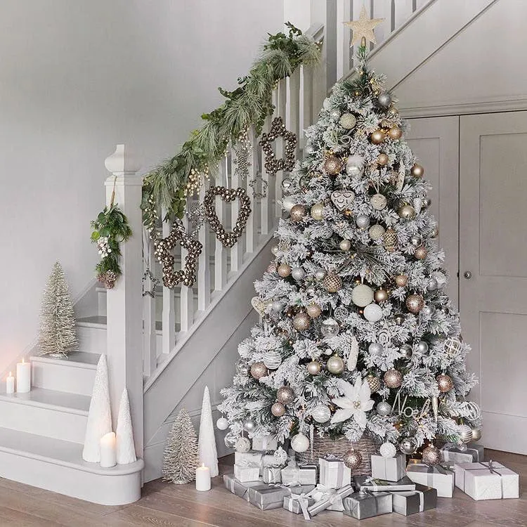 Winter Wonderland 7 Ft White Christmas Tree - Shrih Management
