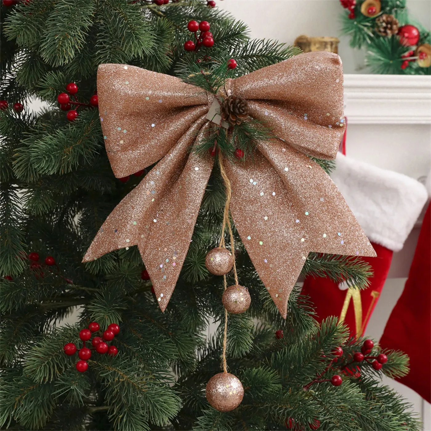YIMWNYI Christmas Bow Pendant Decoration, Festive Tree Ornament, Durable  Pearl Design, Elegant Holiday Decor, Unique Bow for Christmas Tree,  Whimsical Home Accents - Walmart.ca
